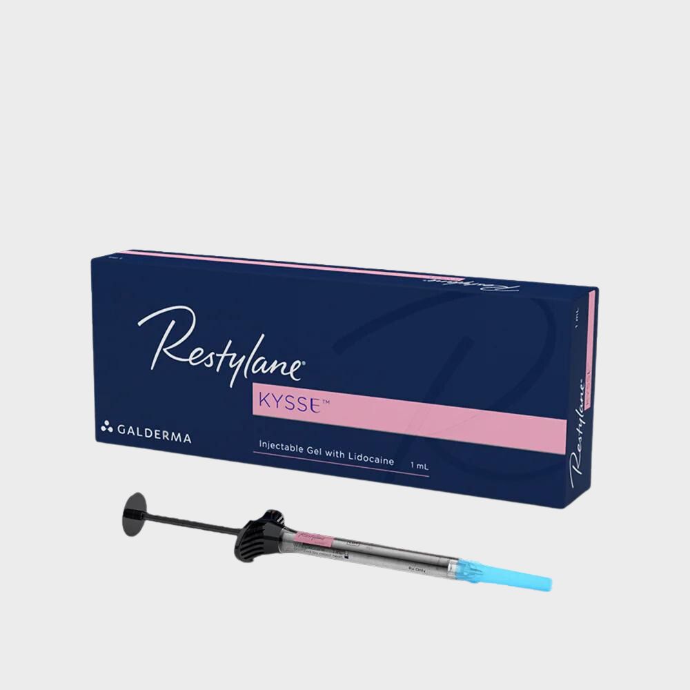 An image of the Restylane Kysse vial offered at Emana Medical in Beverly Hills, CA